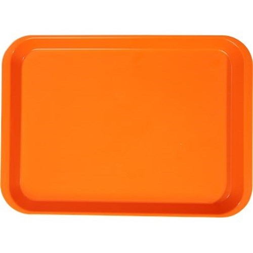 ZIRC B Lok Flat Tray - Neon Orange - 33.97 x 24.45 x 2.22cm