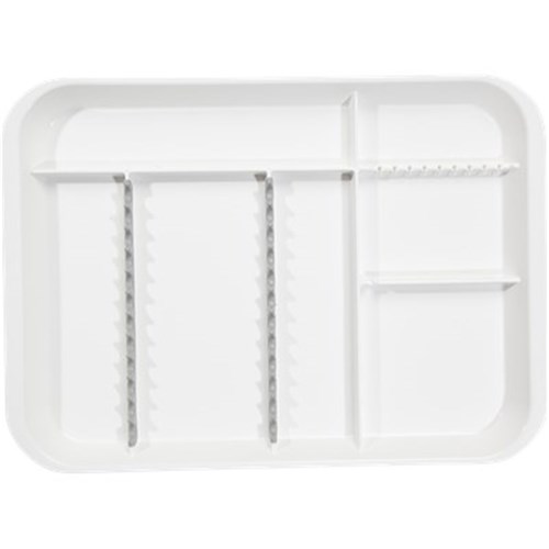 ZIRC B Lok Tray Divided Tray - White - 33.97 x 24.45 x 2.22cm