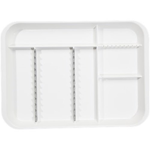 ZIRC B Lok Tray Divided Tray - White - 33.97 x 24.45 x 2.22cm