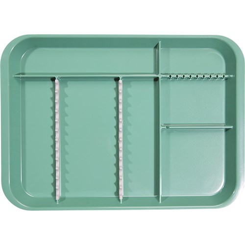 ZIRC B Lok Tray Divided Tray - Green - 33.97 x 24.45 x 2.22cm