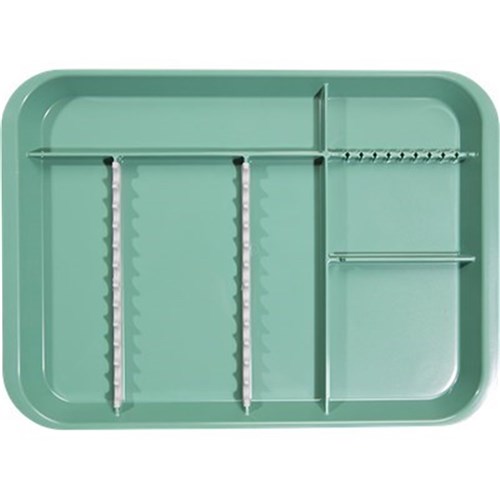 ZIRC B Lok Tray Divided Tray - Green - 33.97 x 24.45 x 2.22cm