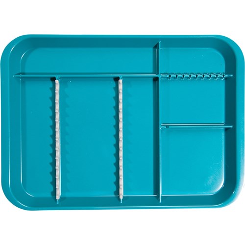 ZIRC B Lok Tray Divided Tray - Teal - 33.97 x 24.45 x 2.22cm