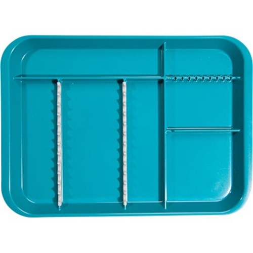 ZIRC B Lok Tray Divided Tray - Teal - 33.97 x 24.45 x 2.22cm