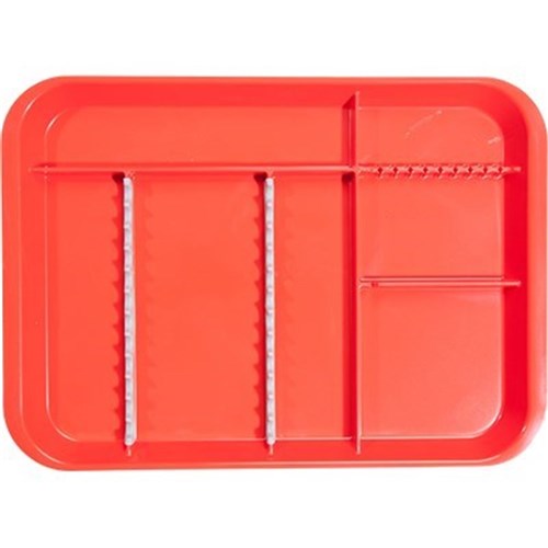 ZIRC B Lok Tray Divided Tray - Red 33.97 x 24.45 x 2.22cm