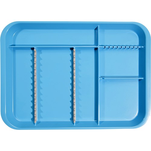 ZIRC B Lok Tray Divided Tray - Neon Blue - 33.97 x 24.45 x 2.22cm