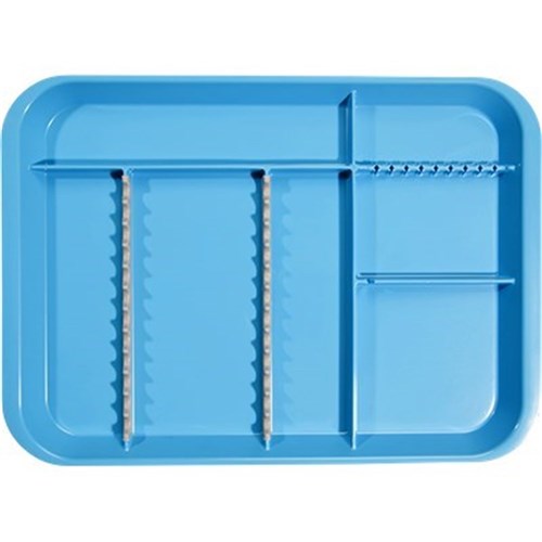 ZIRC B Lok Tray Divided Tray - Neon Blue - 33.97 x 24.45 x 2.22cm