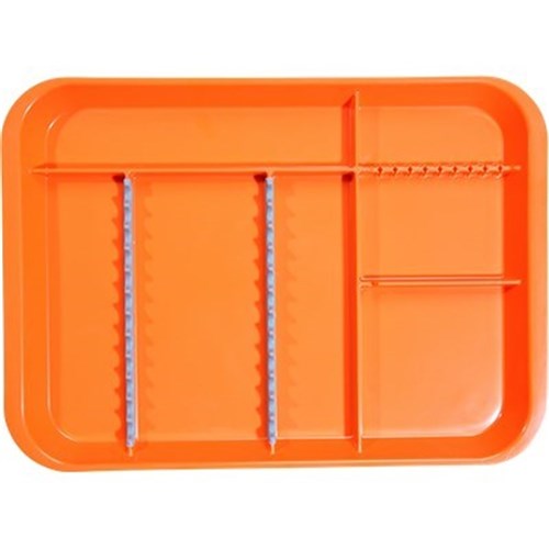 ZIRC B Lok Tray Divided Tray - Neon Orange - 33.97 x 24.45 x 2.22cm