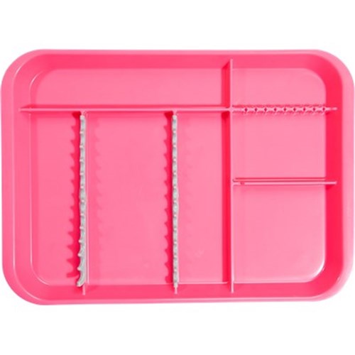 ZIRC B Lok Tray Divided Tray - Neon Pink - 33.97 x 24.45 x 2.22cm