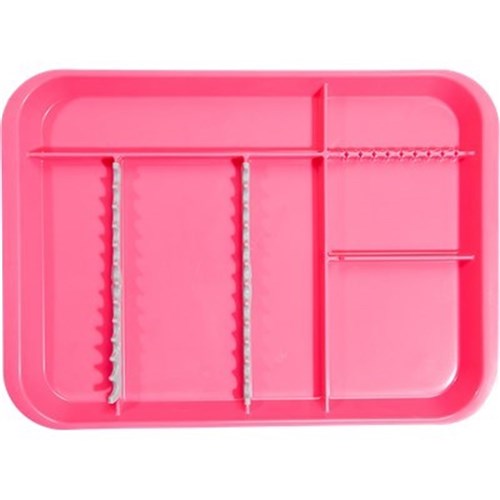 ZIRC B Lok Tray Divided Tray - Neon Pink - 33.97 x 24.45 x 2.22cm
