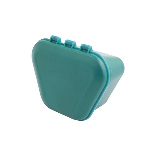Zirc Denture Boxes - Teal - 9.53 x 4.45cm, 12-Pack