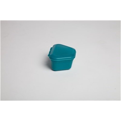 Zirc Denture Boxes - Teal - 9.53 x 4.45cm, 12-Pack