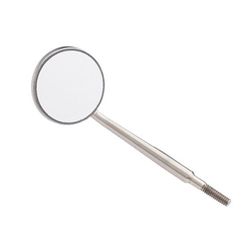 ZIRC Crystal Stainless Steel Mouth Mirror Head - Size 3, 12-Pack