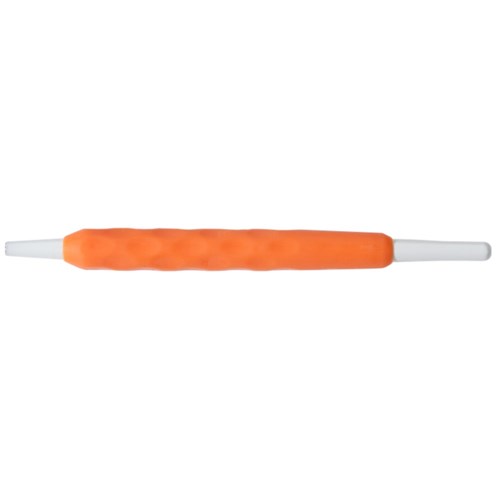 ZIRC Ergo Grip Mirror Handle - Neon Orange - Simple Stem