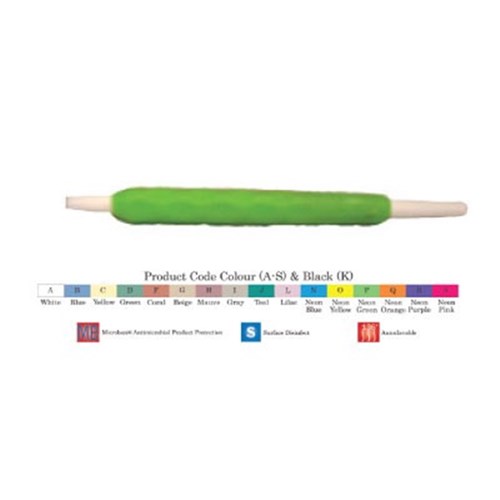 ZIRC Ergo Grip Mirror Handle - Neon Pink - Simple Stem