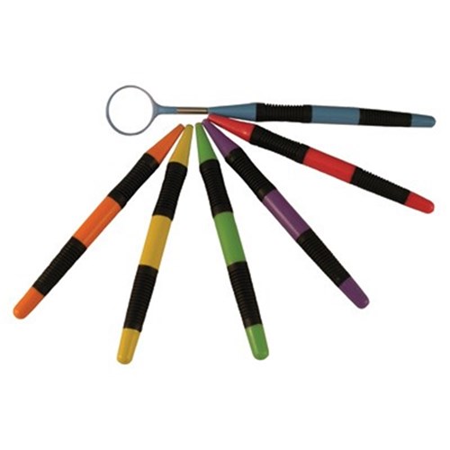 ZIRC Crystal Mouth Mirror - Soft Grip - Size 4, 12-Pack