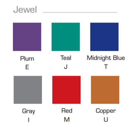 ZIRC Crystal Plastic Mirror Head - Jewel Assorted - Cone Socket - Size 4, 12-Pack