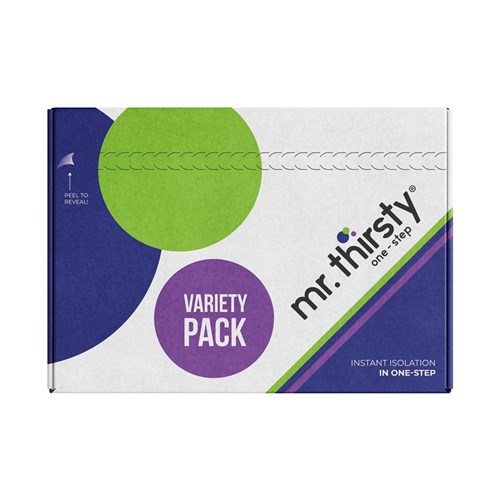 ZIRC Mr. Thirsty One-Step Isolation Device - Variety Pack 16mm - Single Use - Assorted, 15-Pack