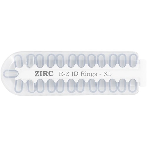 ZIRC E Z ID Rings for Instruments - Extra Large - White, 25-Pack