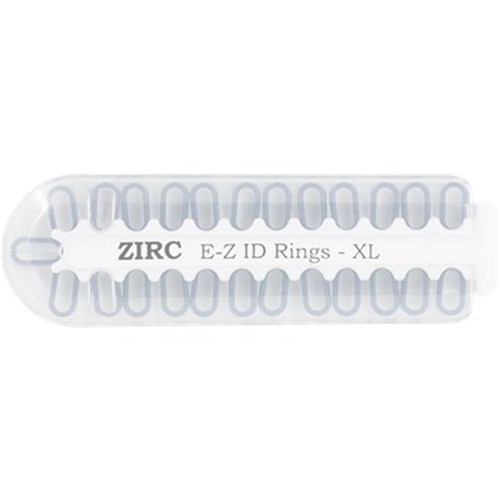 ZIRC E Z ID Rings for Instruments - Extra Large - White, 25-Pack