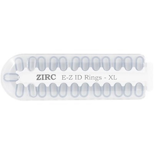 ZIRC E Z ID Rings for Instruments - Extra Large - White, 25-Pack