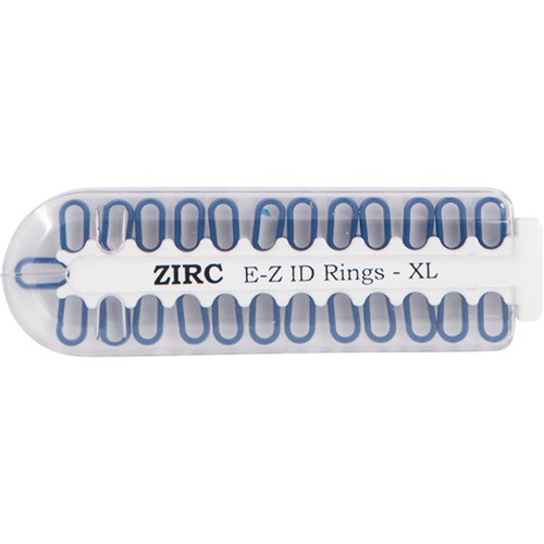 ZIRC E Z ID Rings for Instruments - Extra Large - Blue - Pack 25