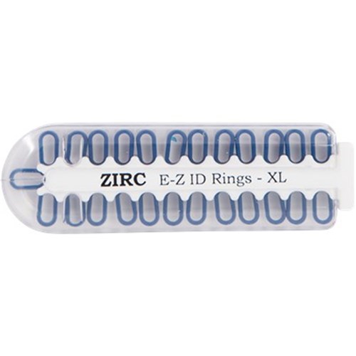 ZIRC E Z ID Rings for Instruments - Extra Large - Blue - Pack 25
