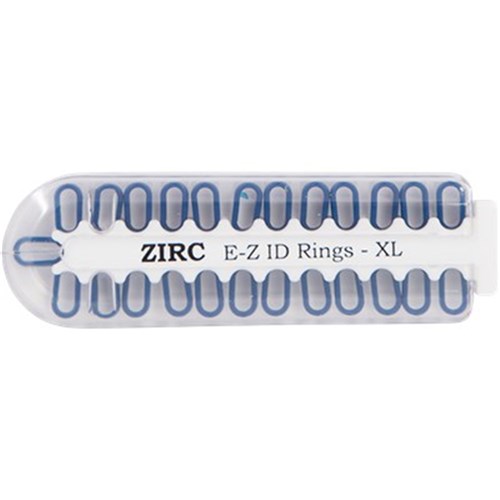 E Z ID Rings for Instruments XLarge Blue Pack 25