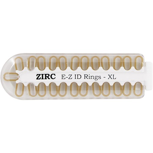 ZIRC E Z ID Rings for Instruments - Extra Large - Beige, 25-Pack