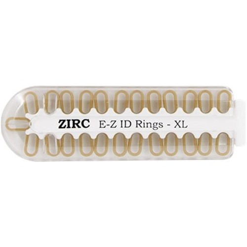 ZIRC E Z ID Rings for Instruments - Extra Large - Beige, 25-Pack