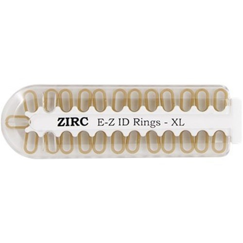 ZIRC E Z ID Rings for Instruments - Extra Large - Beige, 25-Pack
