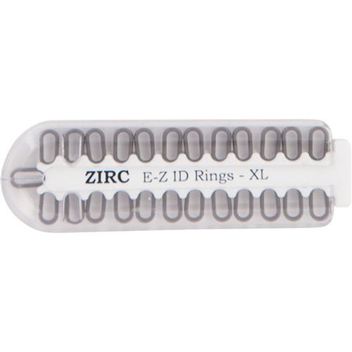 ZIRC E Z ID Rings for Instruments - Extra Large - Grey, 25-Pack