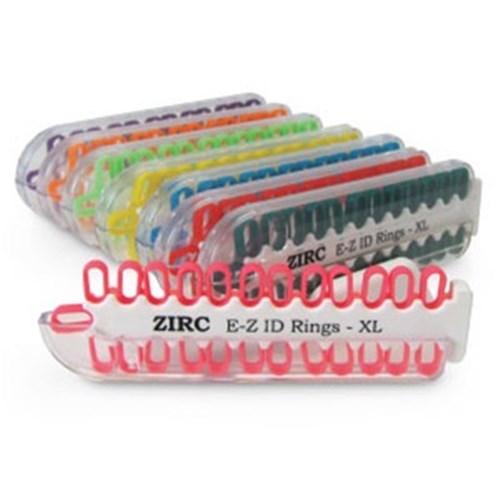 ZIRC EZ ID Ring System - Extra Large - Vibrant Assorted, 200-Pack