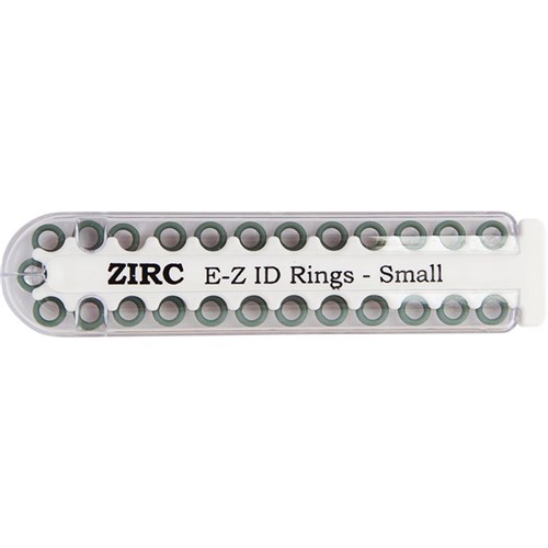 ZIRC E Z ID Rings for Instruments - Small - Green - 3.18mm, 25-Pack