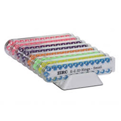 ZIRC EZ ID Ring System - Small - Jewel Assorted, 200-Pack