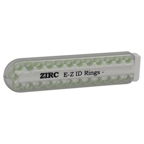 ZIRC E Z ID Rings for Instruments - Large - Neon Green - 6.35mm, 25-Pack