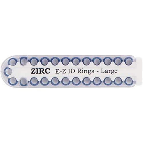 ZIRC E Z ID Rings for Instruments - Large - Midnight Blue, 25-Pack