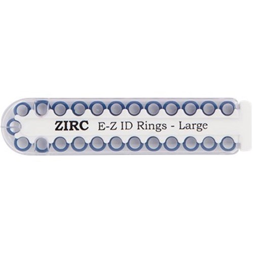 ZIRC E Z ID Rings for Instruments - Large - Midnight Blue, 25-Pack