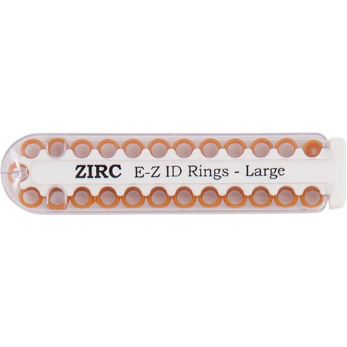 ZIRC E Z ID Rings for Instruments - Large - Copper, 25-Pack