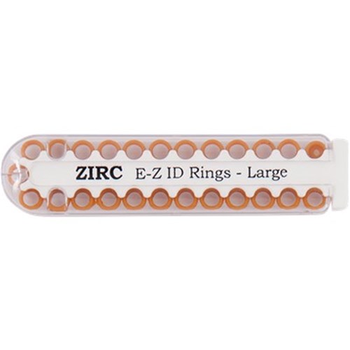 ZIRC E Z ID Rings for Instruments - Large - Copper, 25-Pack