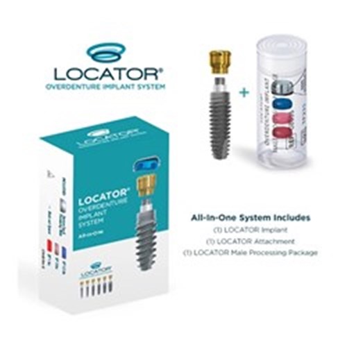 Locator Implant+Abutment 3.5mm Dia 12mm Length 3mm Cuff