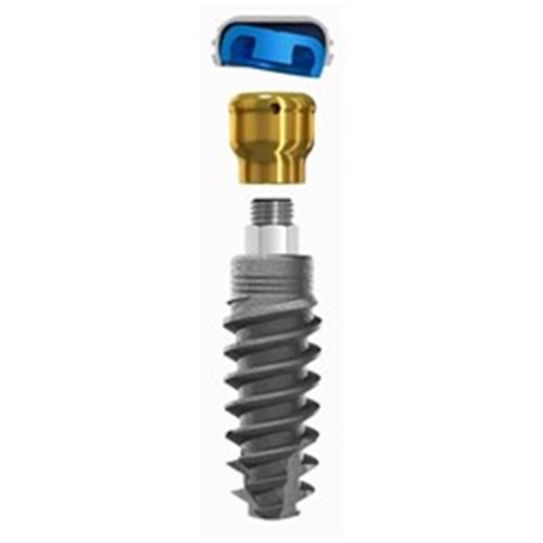 Locator Implant+Abutment 4.4mm Dia 12mm Length 2.5mm Cuff